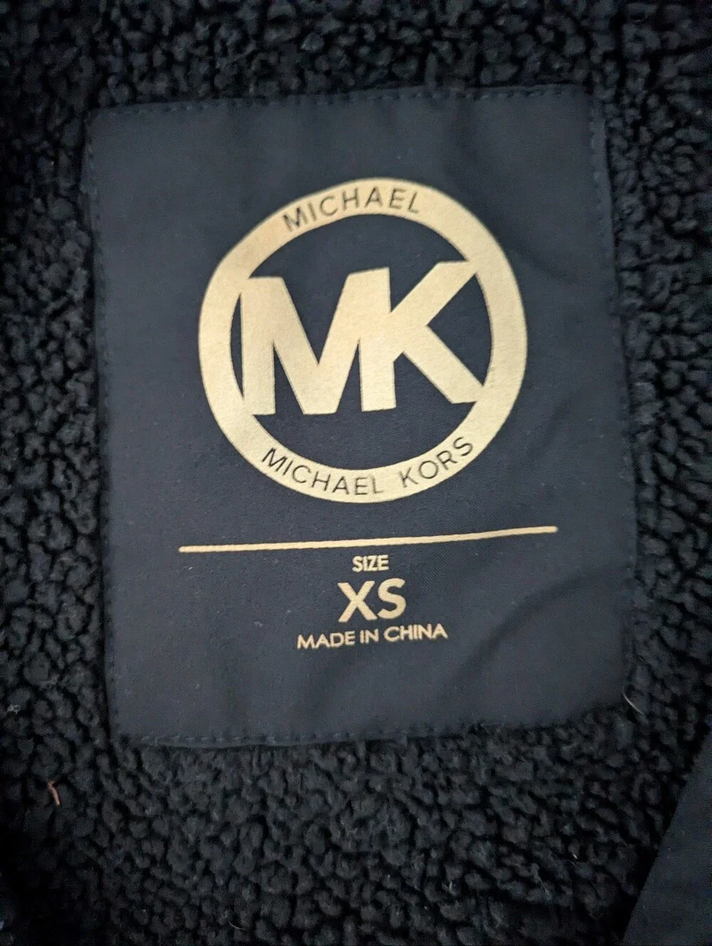 Michael Kors Black Hooded Utility Jacket XS